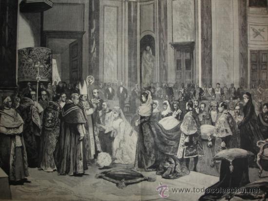 Arte: BODA EULALIA DE BORBON,ANTONIO DE ORLEANS - Foto 1