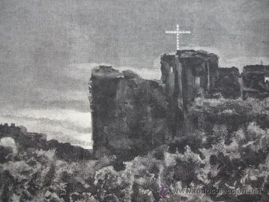 Arte: MALAGA,TORRE Y MUROS DE LA ALCAZABA - Foto 1