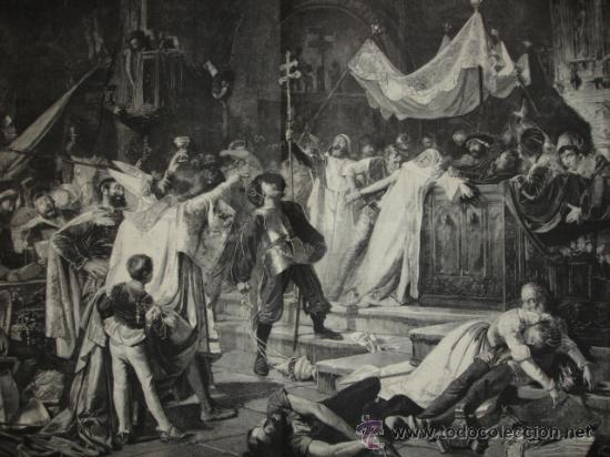 Kunst: EL SAQUEO DE ROMA,FRANCISCO JAVIER AMERIGO Y APERICI