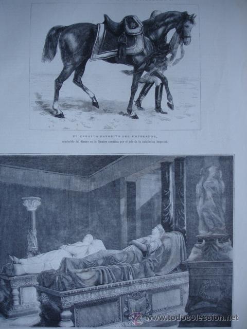 Arte: FUNERALES EMPERADOR GUILLERMO I,ALEMANIA