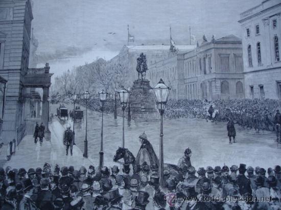 Arte: BERLIN,FALLECIMIENTO EMPERADOR GUILLERMO I.PALACIO REAL