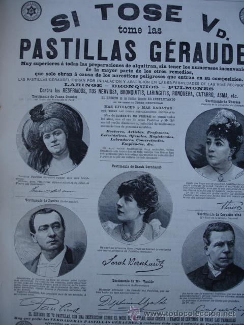 Arte: PASTILLAS GERAUDEL,ANUNCIO,PROPAGANDA.1888