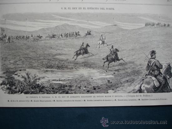 Arte: DE PERALTA A TAFALLA,GALOPANDO ALFONSO XII.1875