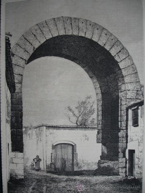 Arte: MERIDA,ARCO DE TRAJANO,1875 - Foto 1