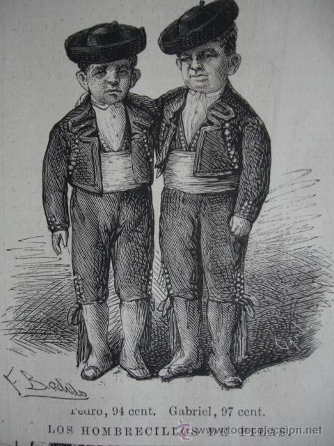 Arte: HOMBRECILLOS DE PILAS,PEDRO 94 CM,GABRIEL 97 CM,1875