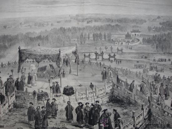 Art: PEKIN,TEMPLO DEL CIELO,1875,48.5X33