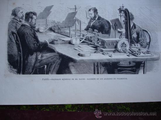 Arte: PARIS,TELEGRAFO MAYER,1875