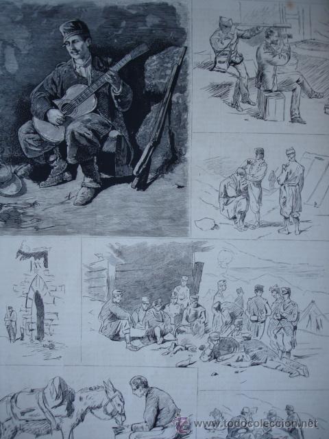Arte: ESCENAS DE CAMPAMENTO,1875
