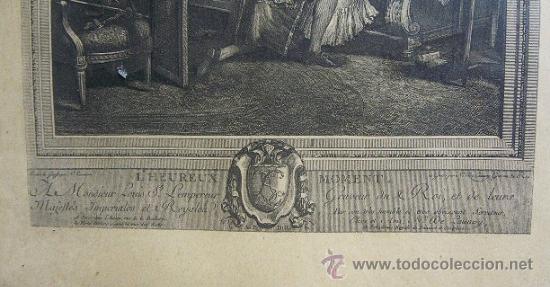 Arte: 1756.- Grabado 29x37. Heroico momento - Foto 2