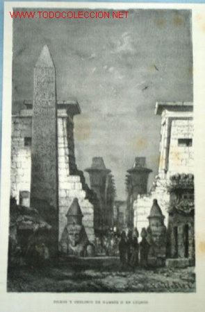 Arte: GRABADO EGIPTO. SIGLO XIX - Foto 1
