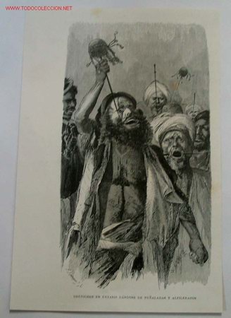 Arte: GRABADO DERVICHES. SIGLO XIX - Foto 1