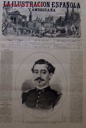 Arte: D. LUIS PANDO Y SANCHEZ; BRIGADIER DE EJERCITO Y CAPITAN DE INGENIEROS.- - Foto 2