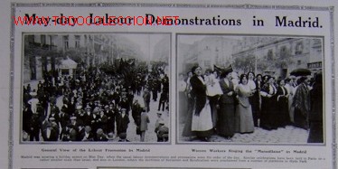 Art: MAY-DAY LABOUR DEMONSTRATIONS IN MADRID.-
