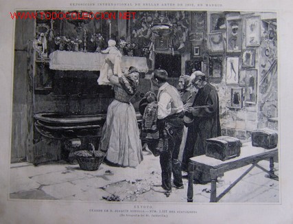 exvoto - cuadro de don joaquin sorolla. nº 1197 - Buy Modern engravings of  the XIX century on todocoleccion