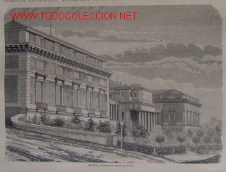 Arte: MADRID - EXTERIOR DEL MUSEO DEL PRADO.-