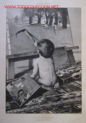 Arte: BELLAS ARTES - LA ULTIMA PINCELADA - CUADRO DE F. DVORACK.-