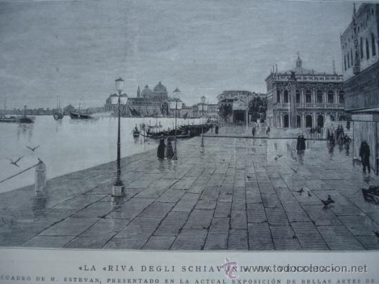 Kunst: VENECIA,RIVA DEGLI SCHIAVONI.ESTEVAN