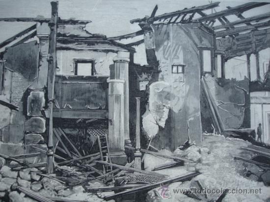 Arte: OPORTO.INCENDIO TEATRO BAQUET,PORTUGAL
