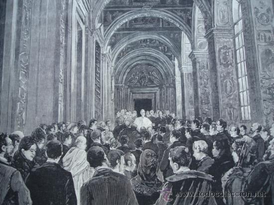 Kunst: ROMA.LEON XIII,CON PEREGRINOS