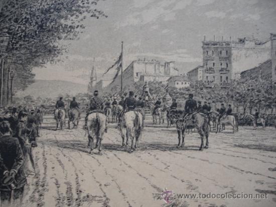 Arte: BARCELONA.PALZA TETUAN,MISA ALFONSO XII