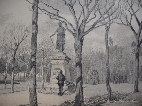 Arte: BARCELONA ESTATUA ROGER DE LAURA