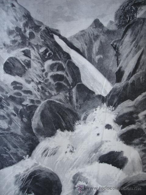 Arte: LA CASCADA DEL PINO EN PANTICOSA.JOSE ESPINA Y CAPO HUESCA
