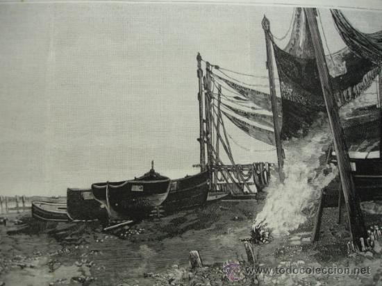 Arte: RIBERA PUERTO DE SANTA MARIA.JOSE LAFITA Y BLANCO