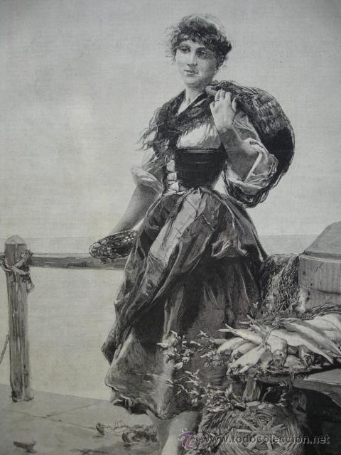 Kunst: PESCADORA VENECIANA.DANIEL HERNANDEZ .PERU