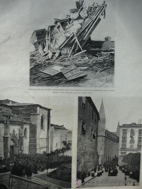 Arte: BURGOS,CHOQUE DE TRENES,ENTIERRO