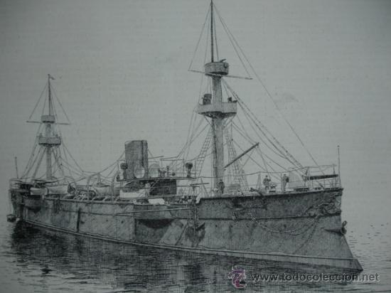 Arte: ACORAZADO,CHILE.PRESIDENTE ERRAURIZ