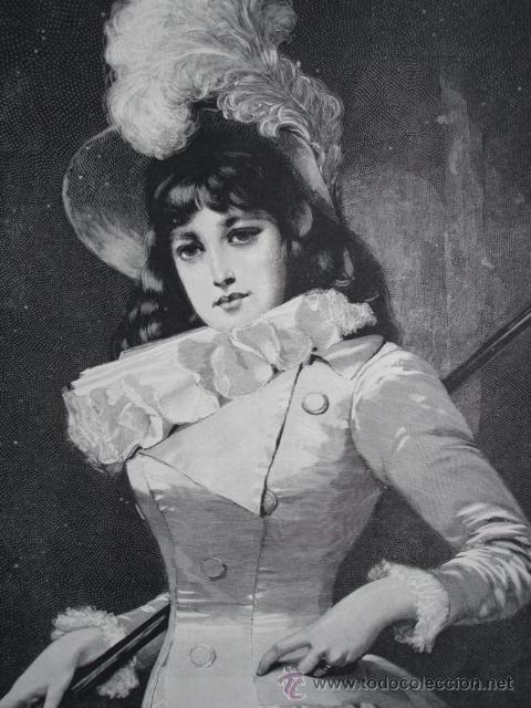 Arte: DAMA DE LA EPOCA DEL DIRECTORIO.SICHEL - Foto 1