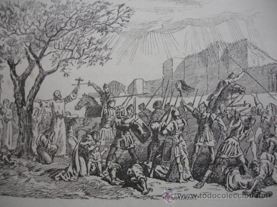 Arte: MARTIRES DE ZARAGOZA - Foto 1