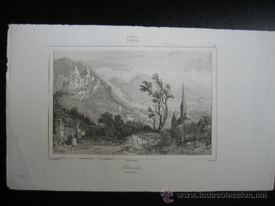 Arte: Grabado de Austria. Tirol, ca. 1850 - Foto 1
