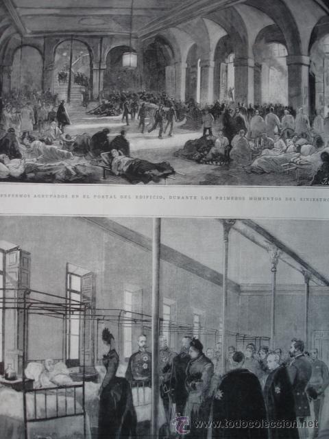 Arte: MADRID.INCENDIO HOSPITAL MILITAR