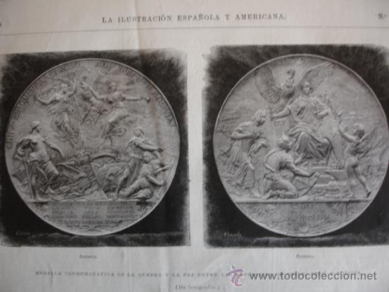 Kunst: MEDALLA GUERRA CUBA,PERU.BOLIVIA.