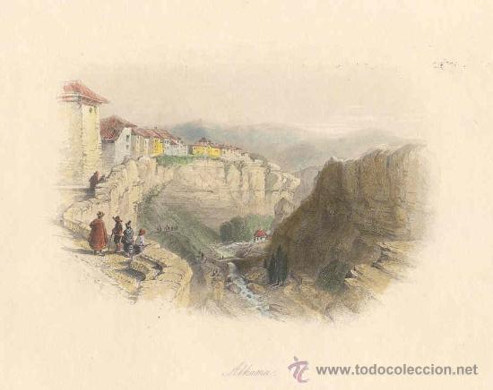 Arte: Espa&ntilde;a. Andaluc&iacute;a. Granada. 'Vista de Alhama'