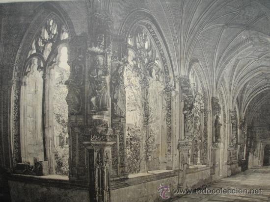 Kunst: TOLEDO.SAN JUAN DE LOS REYES.LA ILUSTRACION DE ESPA&Ntilde;A DE S CALLEJA.1886,SIN MONTAR.15X23