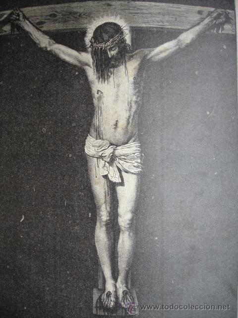 Kunst: CRISTO.VELAZQUEZ.LA ILUSTRACION DE ESPA&Ntilde;A DE S CALLEJA.1886,SIN MONTAR.15X23
