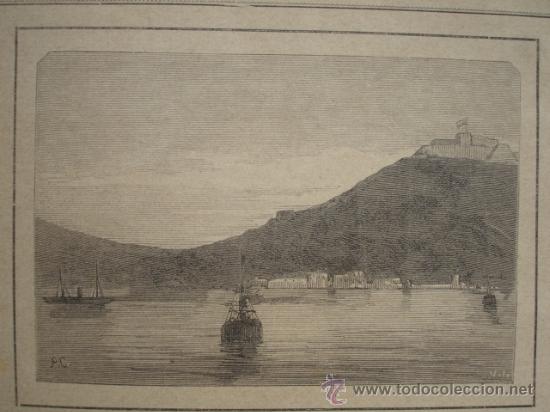 Arte: CARTAGENA.SAN JULIAN.LA ILUSTRACION ESPA&Ntilde;OLA.S CALLEJA.1886.13X9.5