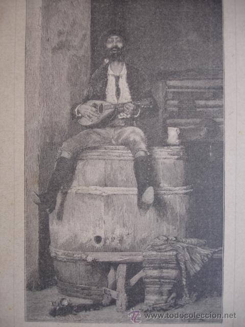 Kunst: EL GITANO.LA ILUSTRACION ESPA&Ntilde;OLA.S CALLEJA.1886.9X16