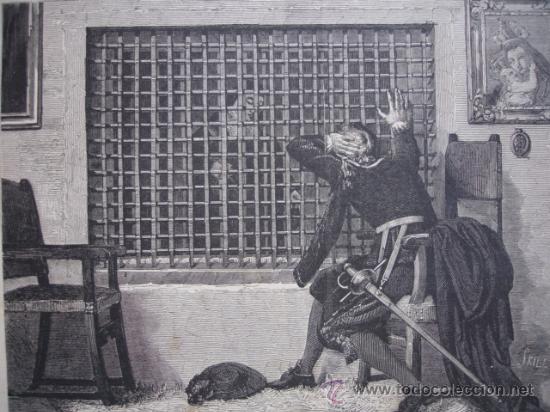 Arte: ADIOS PARA SIEMPRE.MANZANO,.LA ILUSTRACION ESPA&Ntilde;OLA.S CALLEJA.1886.13X15