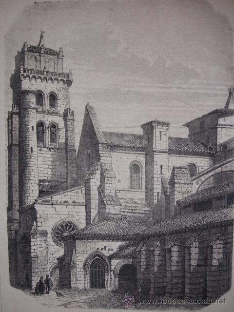 Kunst: BURGOS LAS HUELGAS.LA ILUSTRACION DE ESPA&Ntilde;A.S CALLEJA.1886.24X17