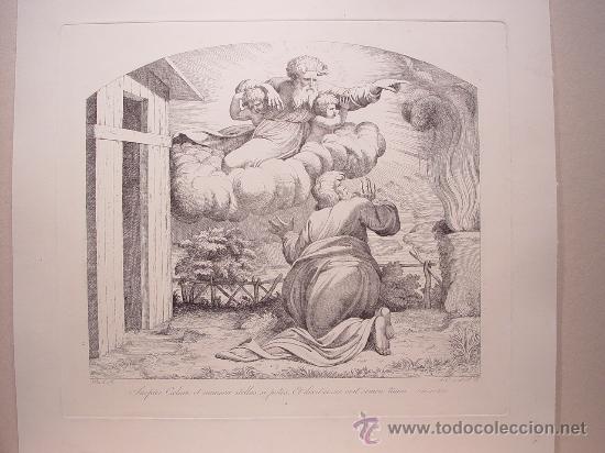 Art: Dios promete a Abraham su descendencia - Grabado seg&uacute;n Rafael