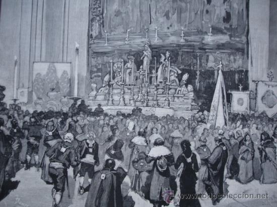 Arte: ZARAGOZA.EL PILAR.PEREGRINOS.23X18