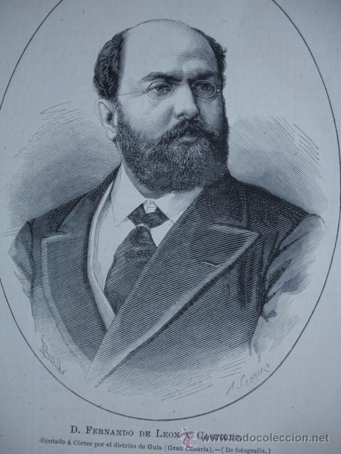 Arte: FERNANDO DE LEON Y CASTILLO,CANARIAS - Foto 1