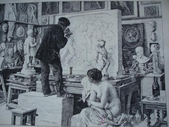 Arte: ESTUDIO DE ESCULTOR.DANTAN - Foto 1