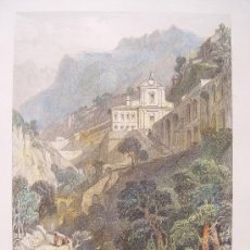 Arte: ITALIA.’CONVENT OF LA SANTA TRINITA’ DIBUJÓ JAMES DUFFIELD HARDINGS (1798-1863). GRABÓ JEAVONS.. Lote 27193590