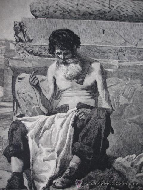 Arte: UN CIUDADANO ROMANO EN 1869.PELLICER - Foto 1