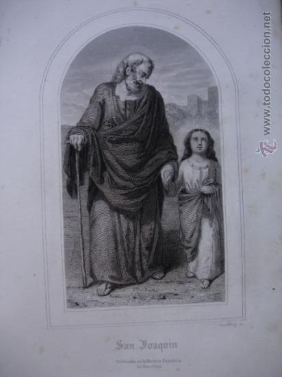 Kunst: SANTA EULALIA.,GRABADO 1853.7.5X13.5 SOBRE PLIEGO DE 17X25.5.VIRGEN.SANTO
