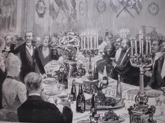 Art: MADRID BANQUETE EN HONOR DE GULLERMO I